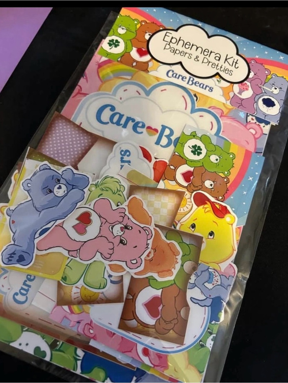 Care Bears Multicolor journal Ephemera Pack